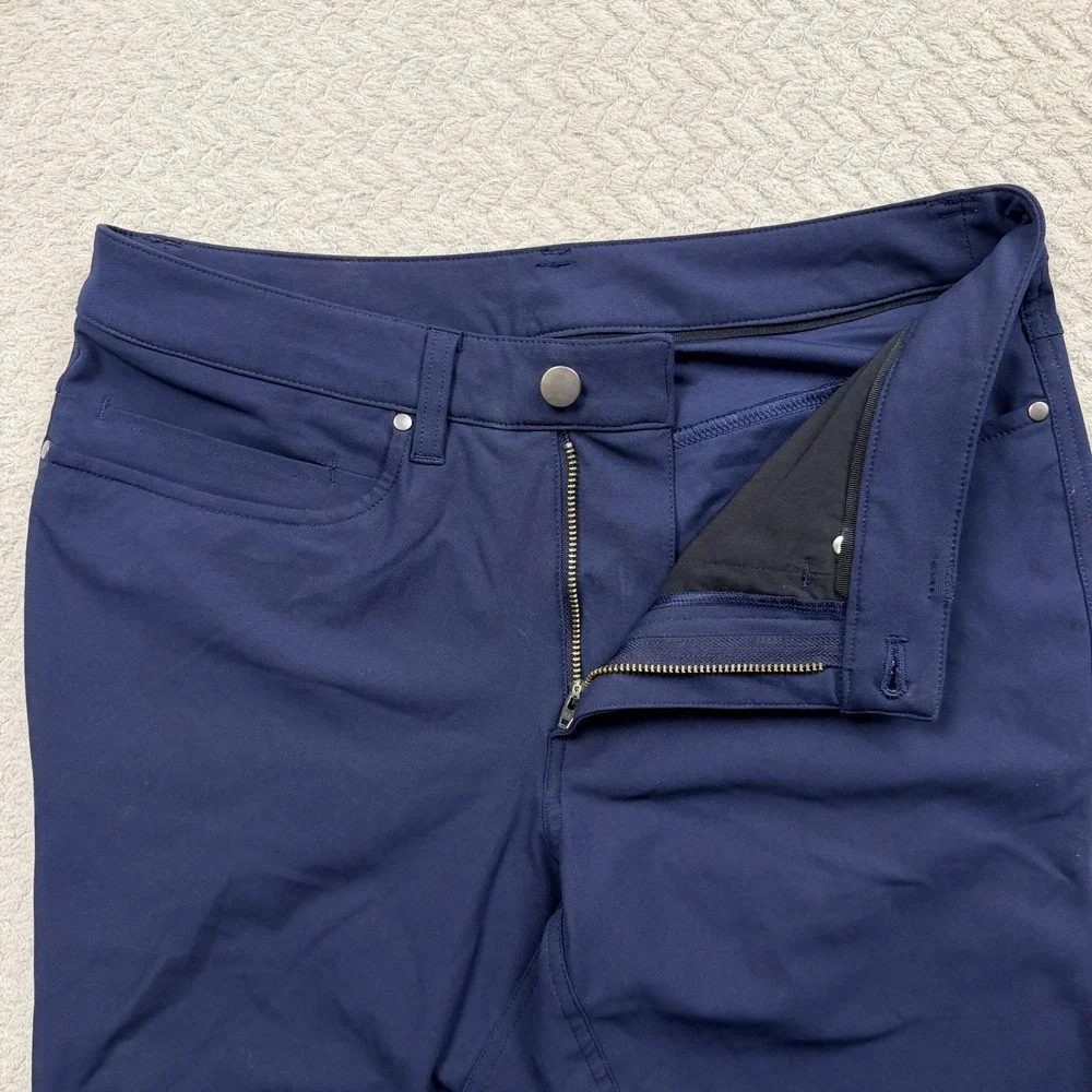 Lululemon Mens Pants 29 x 31 Straight Blue Commission ABC Performance Stretch